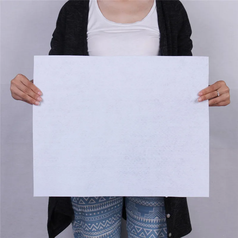 White 50*40 см большой 1 шт Нетканая фетровая Полиэстеровая ткань, ткань, войлочные изделия, принадлежности для детского сада, для шитья кукол, аксессуары для рукоделия - Цвет: White