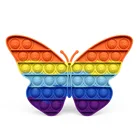 Антистрессовые игрушки-бабочки, игрушки-фиджеты с пузырьковыми пузырьками, мягкие сжимаемые игрушки-антистресс, Популярная игрушка, подарок для детей