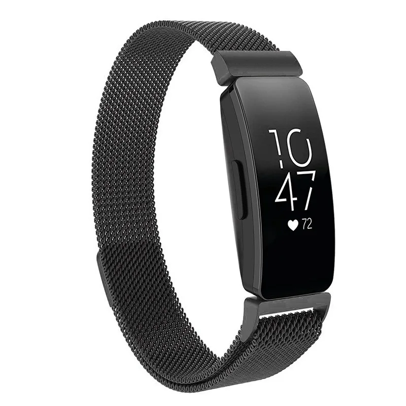 Замена браслета для Fitbit Inspire HR Milanese магнитный металлический сетчатый ремень из