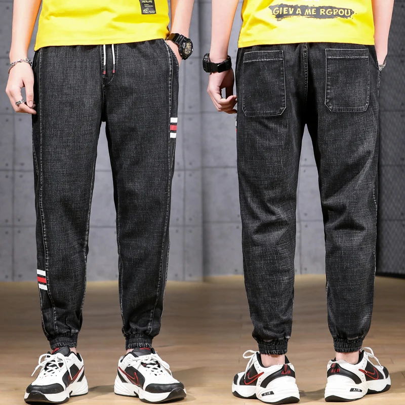 8XL 9XL 10XL Men Cotton Big Size Jeans Loose Large Japanese Feet Harem Pants Autumn New Trend Men's Stretch Long | Мужская одежда