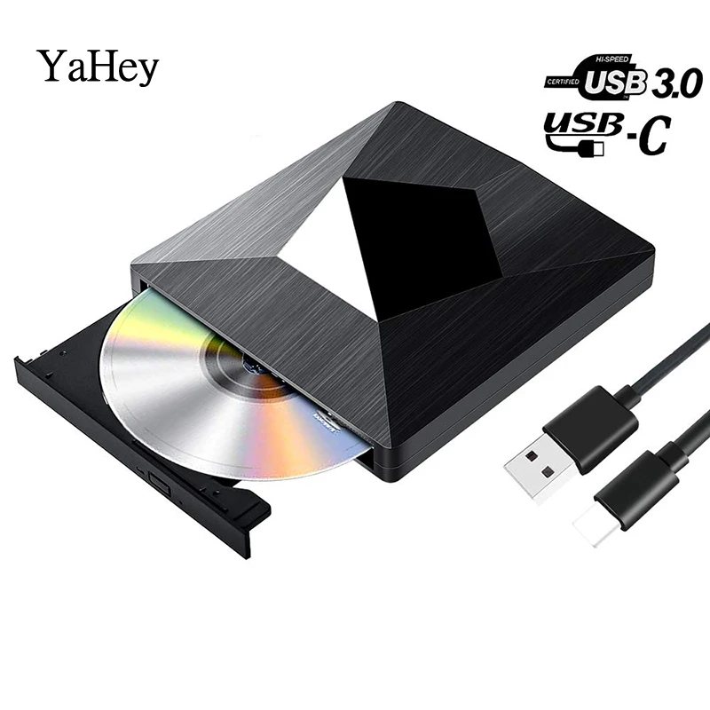 Тип C USB 3 0 внешний CD DVD привод портативный CD/DVD RW горелки оптический диск
