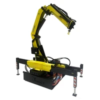 114 simulation hydraulic crane model standard version truck mounted crane hydraulic front and rear support foot model kit
