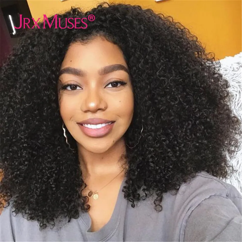 

Afro Kinky Curly Lace Front Human Hair Wigs 13x4 Frontal Wig 4x4 Closure Wigs PrePlucked Glueless Wig For Black Women