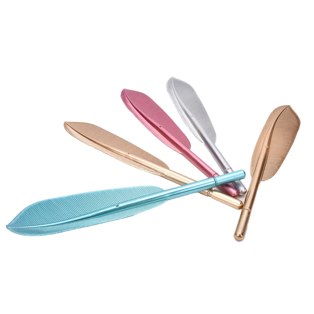 

Cute Kawaii Pen stationery Beautiful Feather Pens Ballpoint Pen Writing School Supplies Stationery