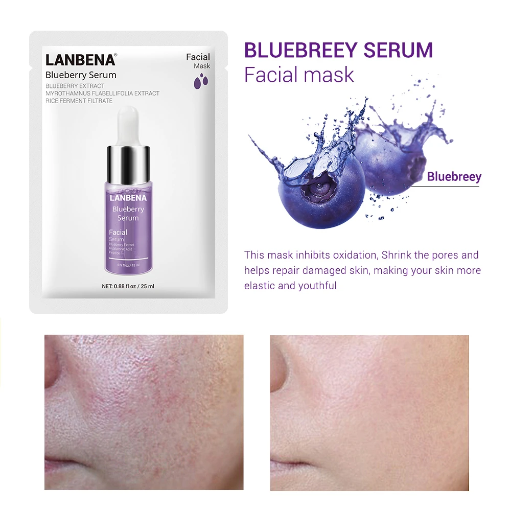 Набор для ухода за кожей лица LANBENA сыворотка патчи глаз крем антивозрастной