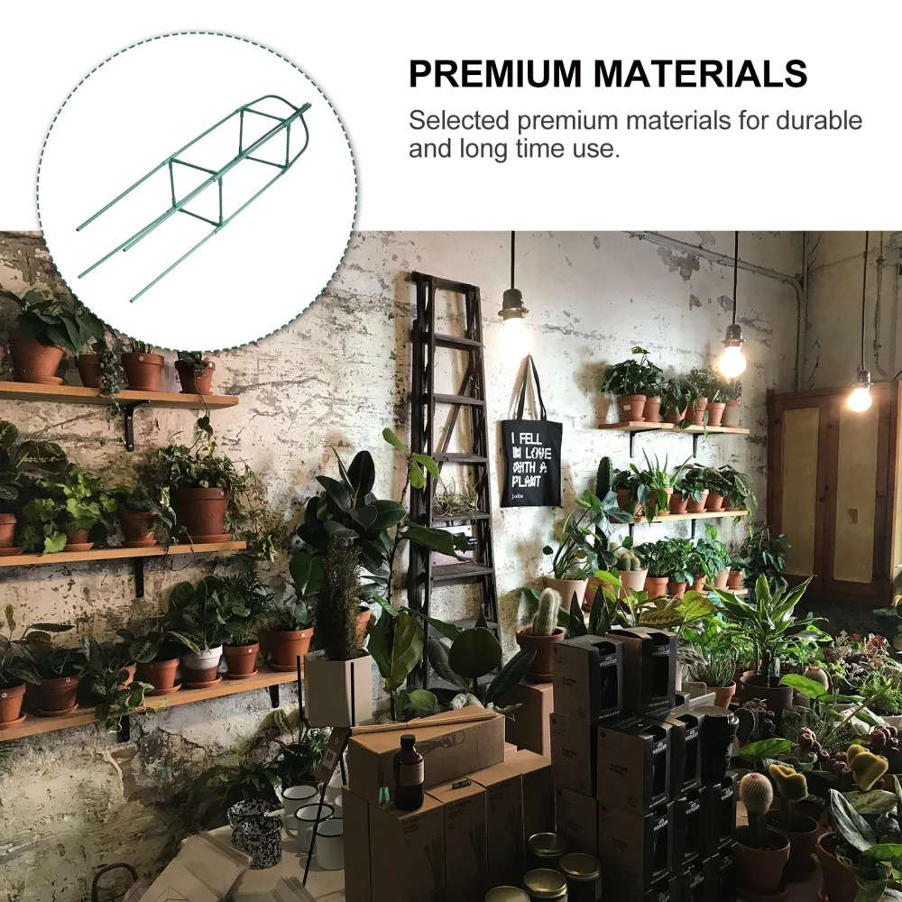 

1Pc Climbing Plant Support Iron Climbing Holder Plants Stand Green