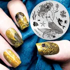 1 шт Nail Art Шаблон для печати пластины для стемпинга ногтей штамп для украшения ногтей, круглые ногтей штамповка шаблон пластина с изображениями для нейл-арта