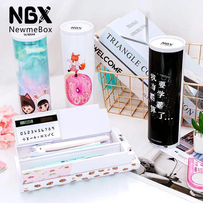 nпенал newmebox калькулятор кот прекрасный nbx с паролем школьный пеналы пинал