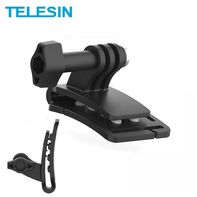 

TELESIN Hat Clip Bracket Mount Silicone Antiskid Cushion Clamp firm and Light for GoPro Hero 10 9 8 7 6 5 4 Action Camera