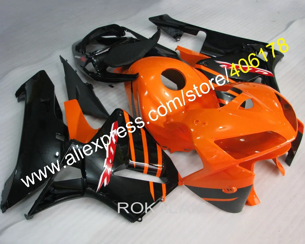 

For Honda CBR600RR 05 06 CBR 600RR CBR 600 RR F5 2005 2006 Orange Black ABS Motorbike Fairings Set (Injection Molding)