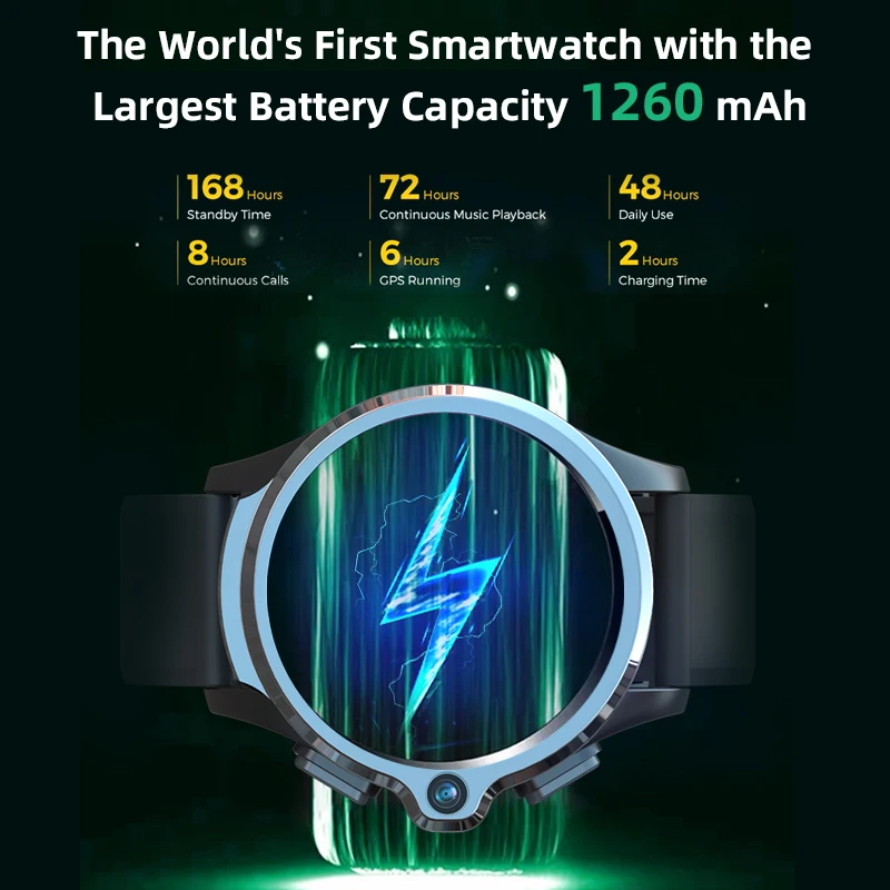 Смарт часы KOSPET PRIME для мужчин 3 ГБ 32 1260 мАч 1 6 дюйма камера GPS Wi Fi Bluetooth 4G Android с Sim