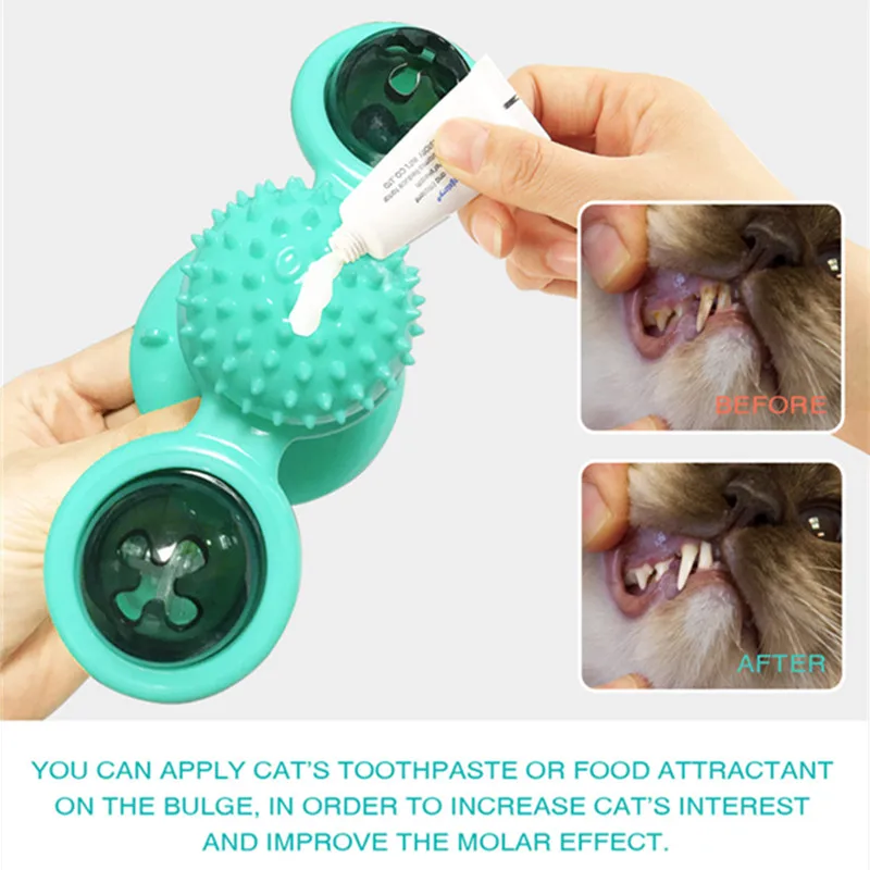 

Interactive Cat Toy Windmill Portable Scratch Turntable Rotating Tease Cat Toys Scratching Rubbing Hair Training Pet Products