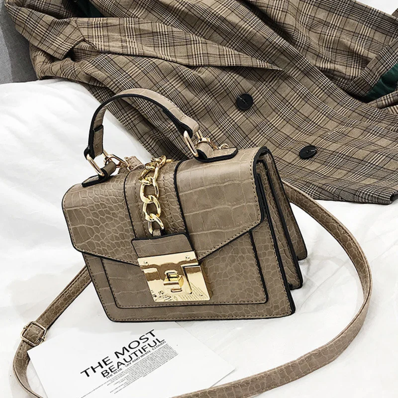

Сумки через плечо аллигатора для женщин 2022, роскошные дизайнерские дамские сумочки, сумка-мессенджер на плечо, женская сумка-слинг