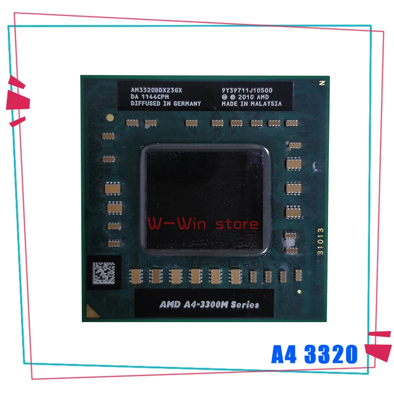 AMD A4-Series A4 3320 2 0 ГГц двухъядерный двухпоточный процессор AM3320DDX23GX разъем FS1 |
