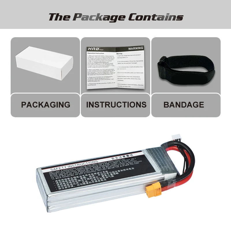 Аккумулятор HRB Lipo 2S 3S 4S 11 1 V 14 8 5S 6S 7 4 18 5 22 2 1500mAh 100C Высокая скорость XT60 для самолета