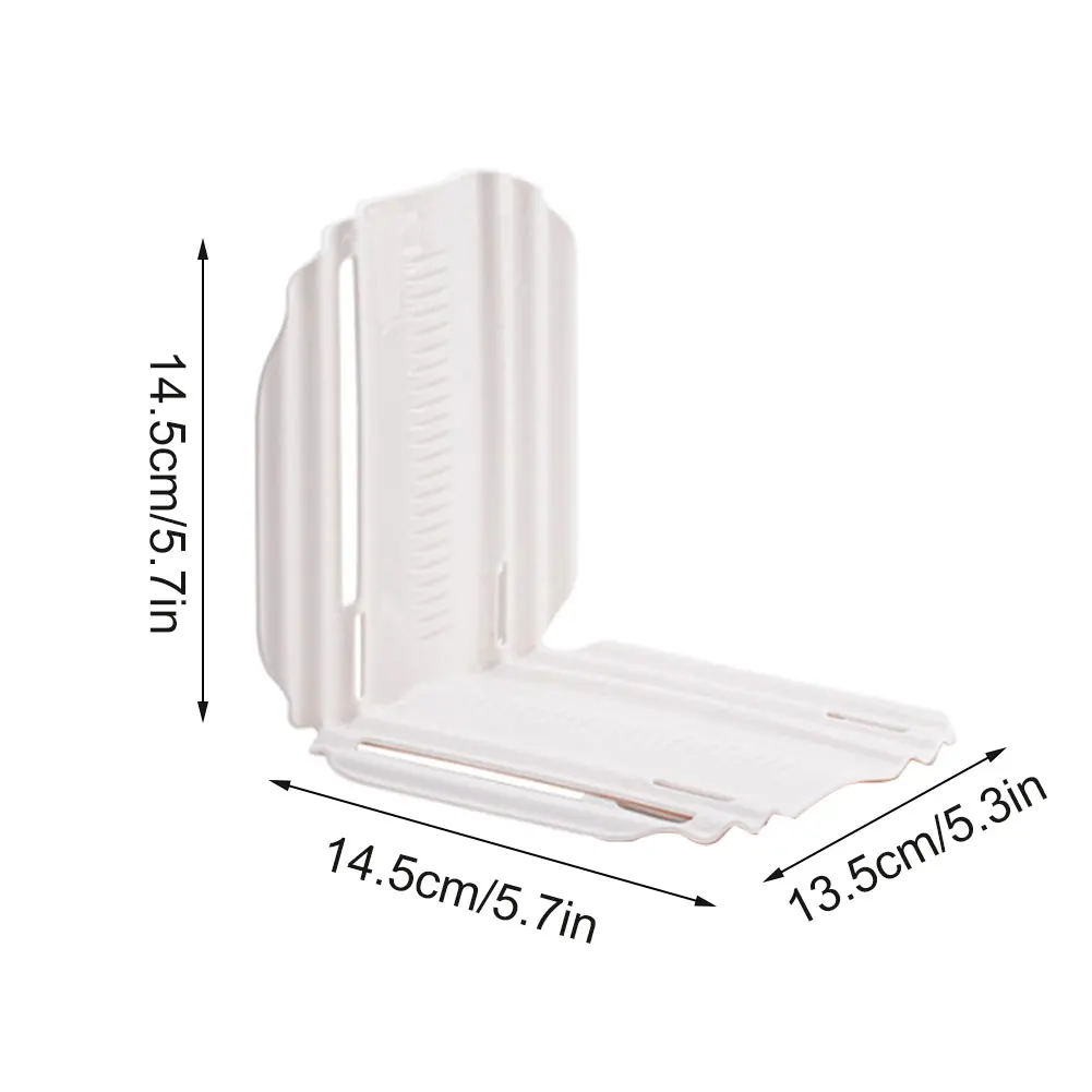 

Shelf Divider Book Ends Free Combination Expandable Refrigerator Partition Board White 2PCS Board Space-saving Division Tools