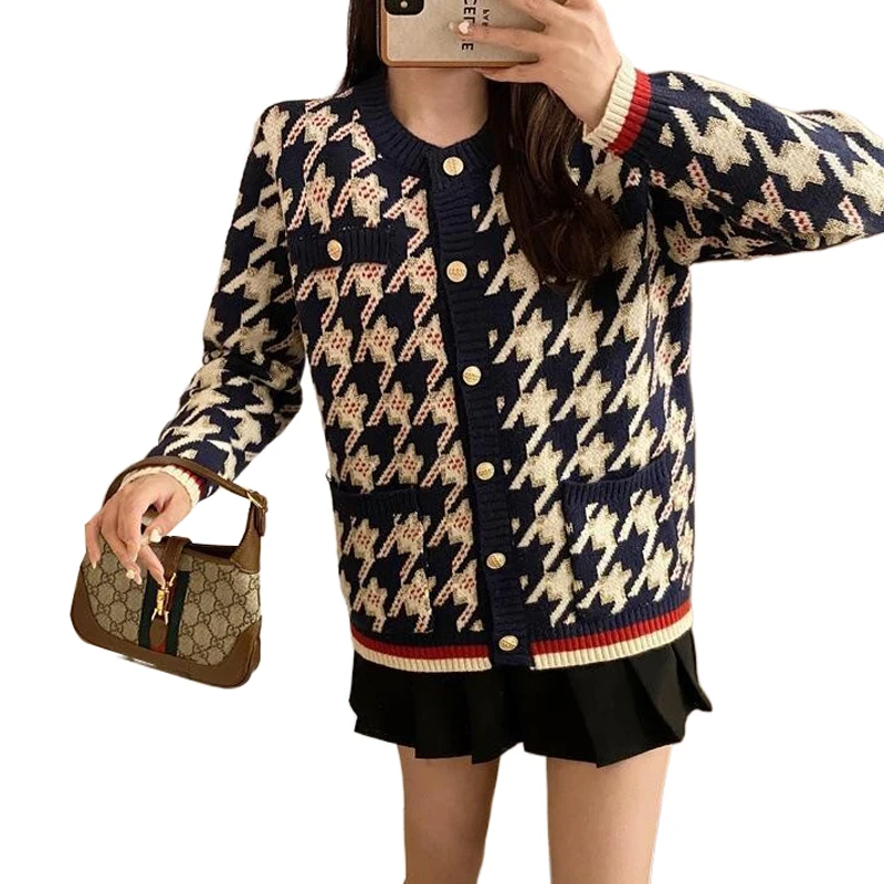 

Короткий вязаный кардиган, вязаный крючком Топ, весенний Женский приталенный дизайн, винтажный Ретро свитер в японском стиле, пальто, осенн...