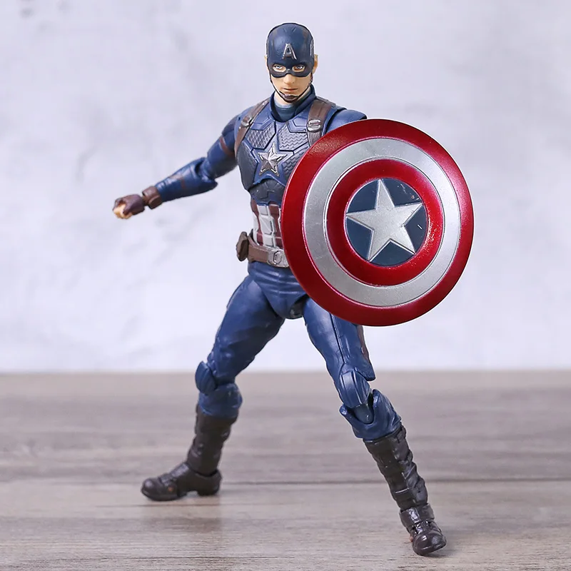 SHF Капитан Америка Мстители Финал ПВХ экшн фигурка Коллекционная модель