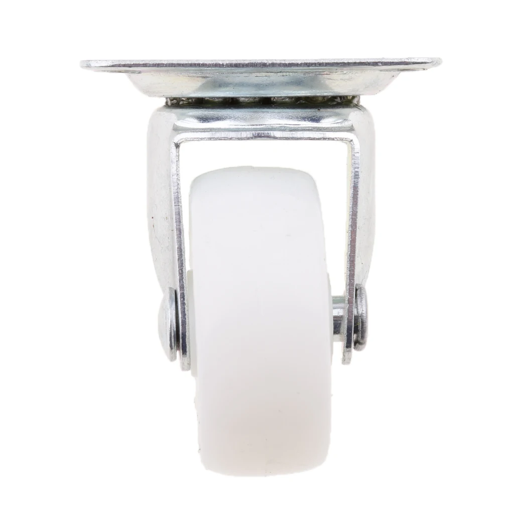 Комплект маленьких поворотных роликовых колес из полипропилена 8x 40 мм