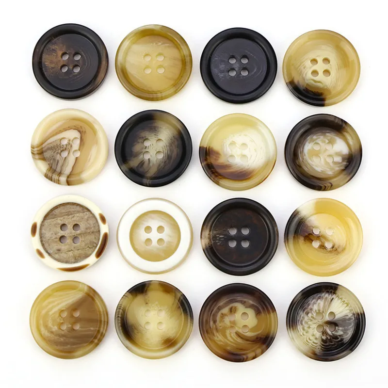 

20 PCS Imitation Horn Coat Sewing Buttons For Clothing Sweater Cardigan Decorative Button Garment Accessorie 15-30.5mm Wholesale