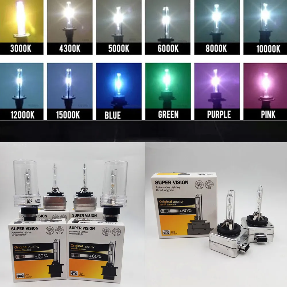 

D1 D2 D3 D4 HID Bulb CBI HID xenon headlight bulb D1S D2S D3S D4S D2C D1R D2R D3R D4R headlamp light 4300K 6000K 8000K 10000K