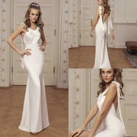 2020 prom dresses sleeveless front split lace satin evening gowns custom made floor length homecoming special occasion dress