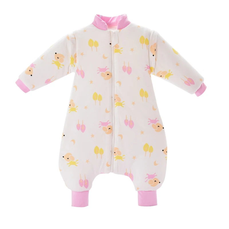 Зимний детский спальный мешок из плотного хлопка комбинезоны с разрезами на