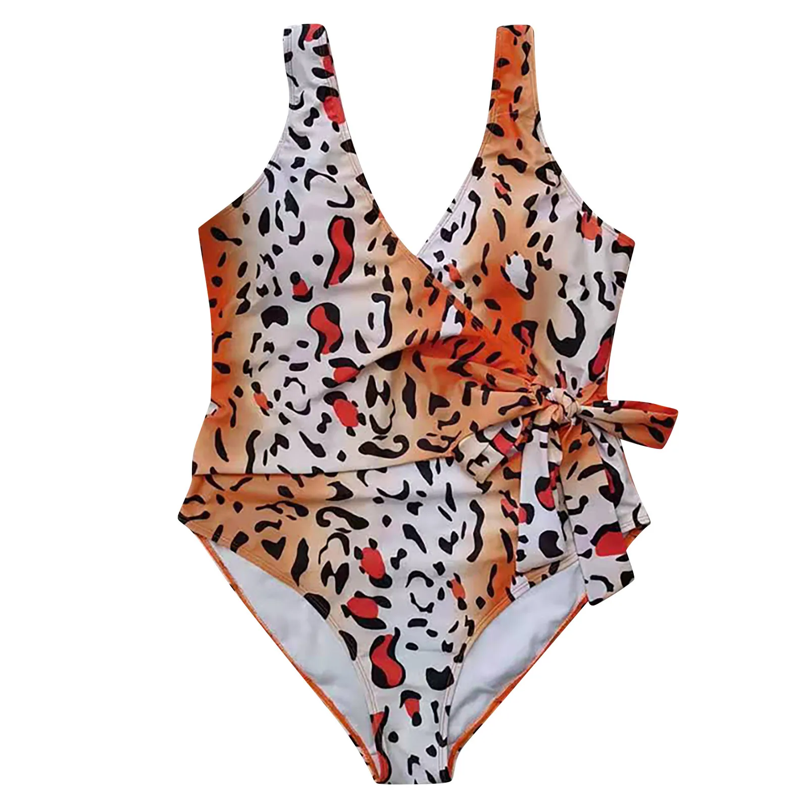 

Women's Bikini Set One-Piece Large Size Sexy Leopard Printingr High Waist Conjoined Body Swimsuit Bikini Swimsuit Beachwear