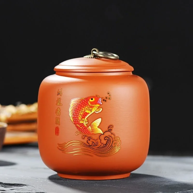 Новая банка для хранения чая кофе сахара банки трав фиолетовой глины коробка