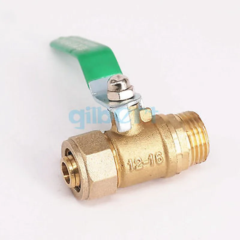 16x20 мм IDxOD Pex-AL-Pex труба x 3/4 &quotBSP Женский латунный компрессионный шар Vave для
