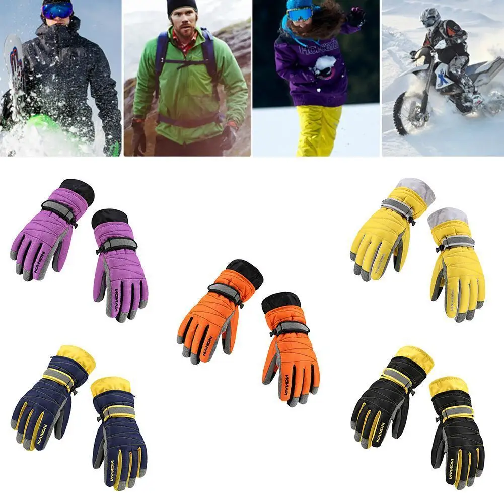 

1 пара, зимние велосипедные лыжные перчатки унисекс
