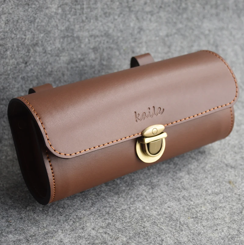 Велосипедная сумка коричневые черные мотоциклетные сумки искусственная кожа