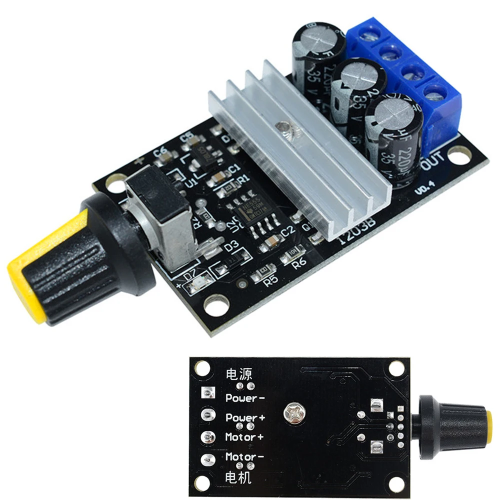 DC 6V 12V 24V 28V 3A ШИМ контроллер скорости двигателя 80W регулятор регулируемой