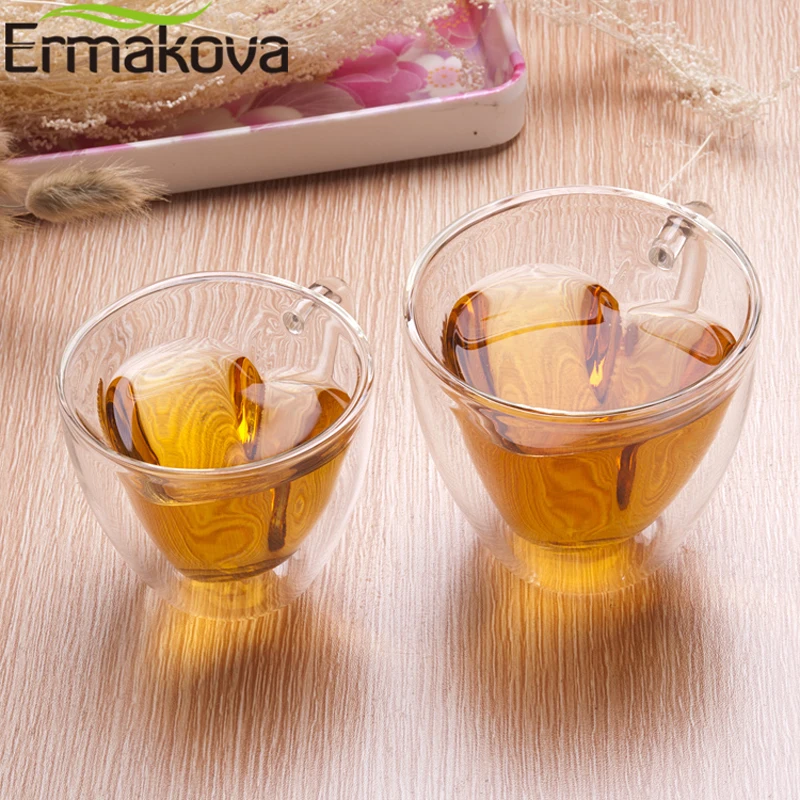 ERMAKOVA кофейная кружка с двойными стенками изолированная пивная стеклянная в
