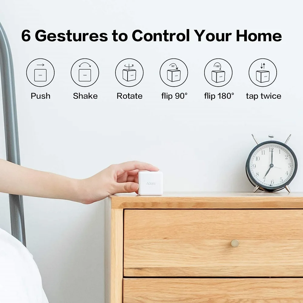 Aqara Magic Cube Zigbee подключение 6 Настраиваемых жестов для управления вашими