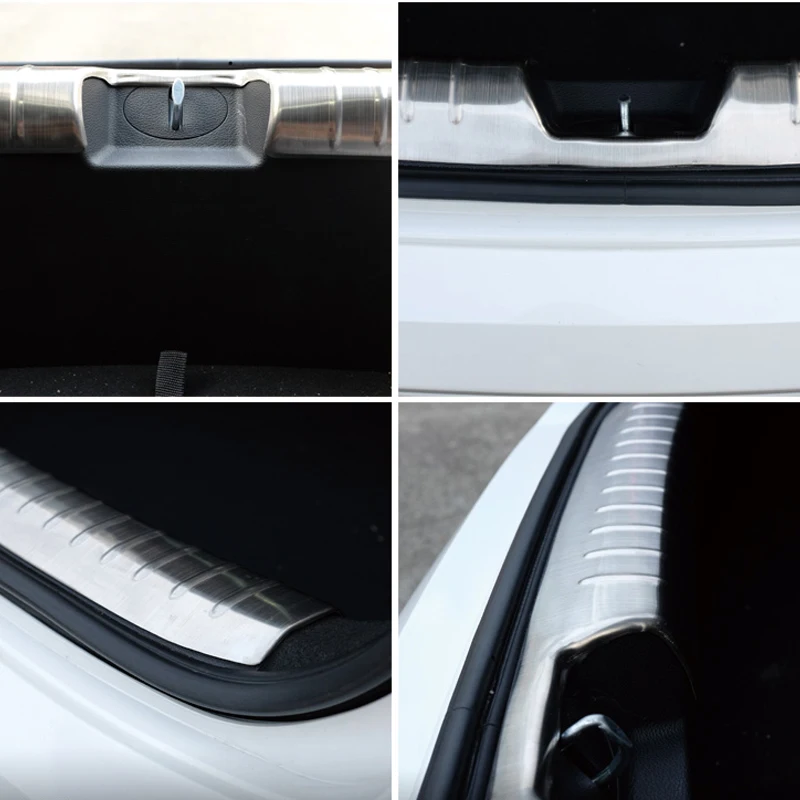 

Stainless steel trunk guard Car trunk trim strip Rear door guard For Hyundai Sonata Nine generations 2015-2017