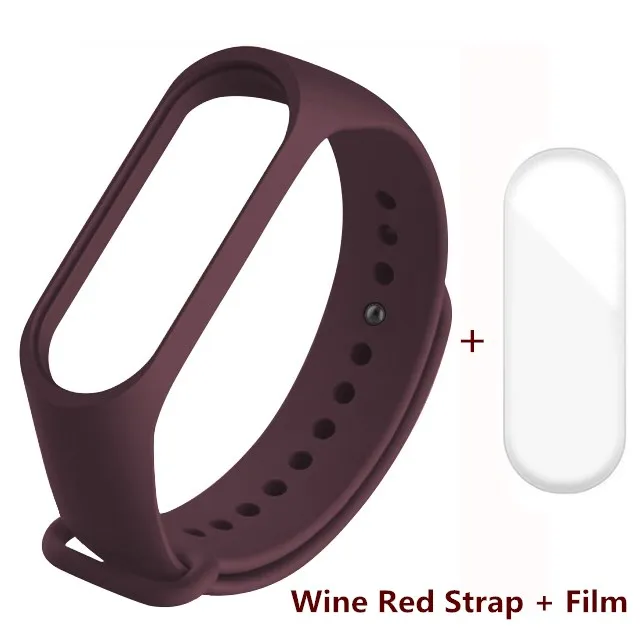 2 in 1 Для Xio mi Band 4 mi band 4 3 mi Band 4 ремешок на запястье для Xiaomi mi Band 4 3 силиконовый розовый сменный Браслет ремешок для часов - Цвет: 2 in 1