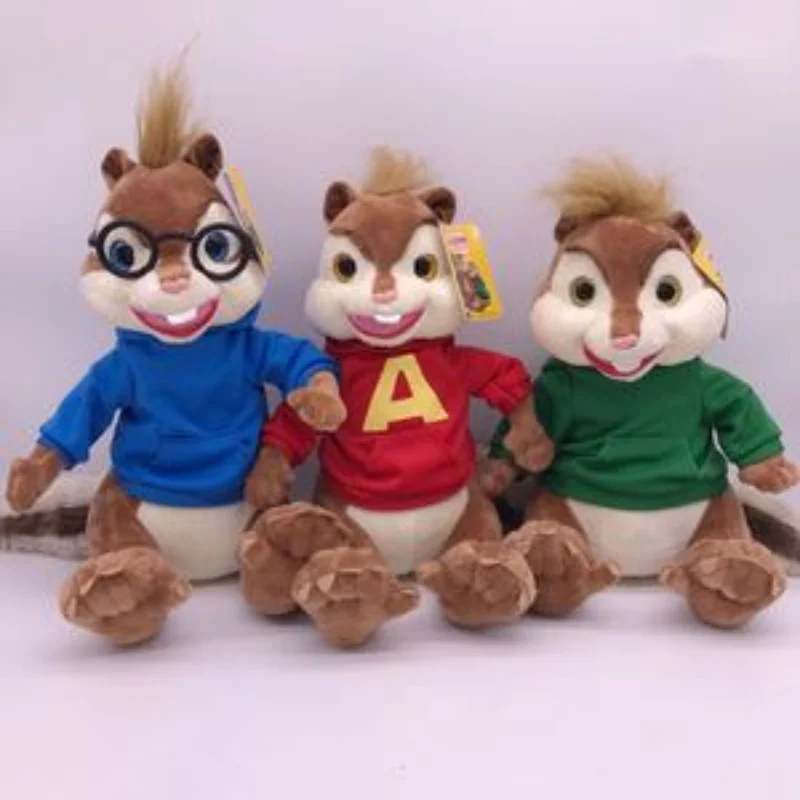 

Movie Toys Chipmunks Plush Dolls Cute Chipmunks Stuffed Toys Kids Christmas Gifts For Kids Gift 10" 25 CM