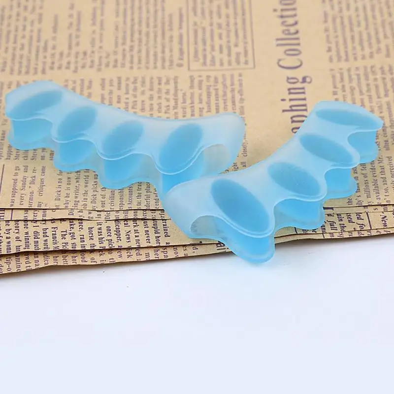 1Pair Силиконовые Разделители Пальцев Косолапости Коррекция Корректоры Уход за Ногами Гель Массаж Расслабление Защитник Инструменты.