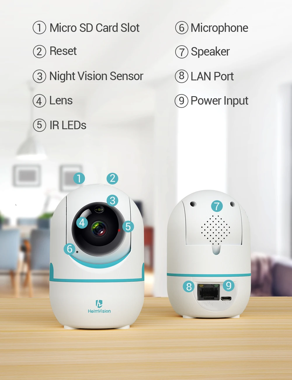 

HMB02AQ 2K IP Camera Wifi Security Cam 2 Way Audio Motion Detect Night Vision Surveillance PTZ Camera Home/Baby/Pet