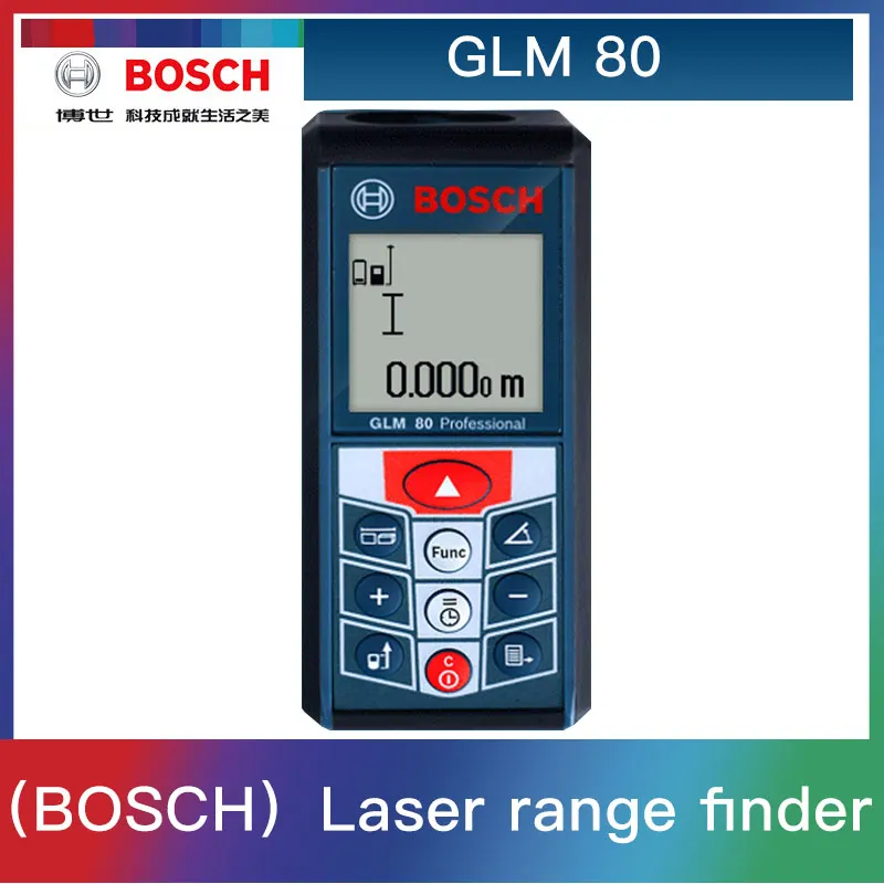Bosch GLM80 дальномер инфракрасный ручной лазерный дальномер перезаряжаемый углоизмерительный прибор 80 м - Цвет: GLM80