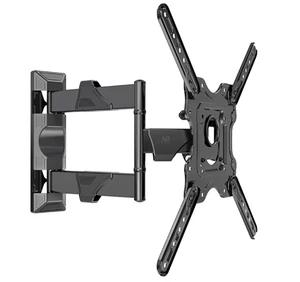 New NB P4 Full Motion 32-55 inch TV Wall Mount Flat Panel LED LCD Display Mount Bracket MAX.VESA 400x400mm Load 27.2kgs