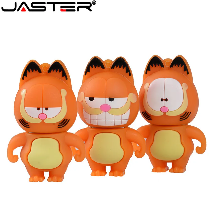 Портативная USB флешка JASTER внешняя карта памяти с изображением мультяшного кота