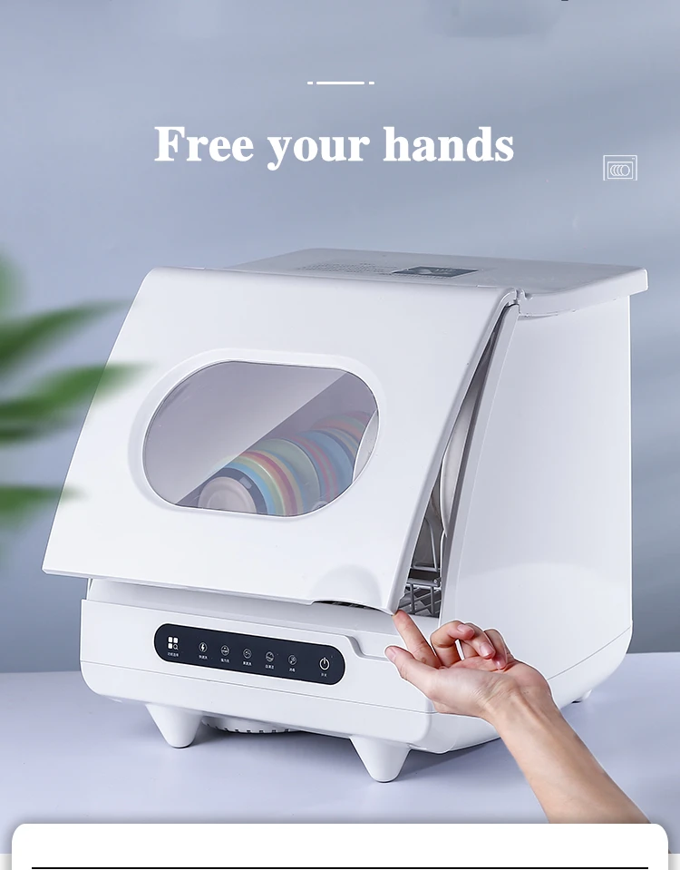 Preise Spülmaschine Haushalt Kleine Voll Automatische Intelligente Desktop Luft Trocknen Spülmaschine Tragbare Mini Power Saving Und Wasser Sparen