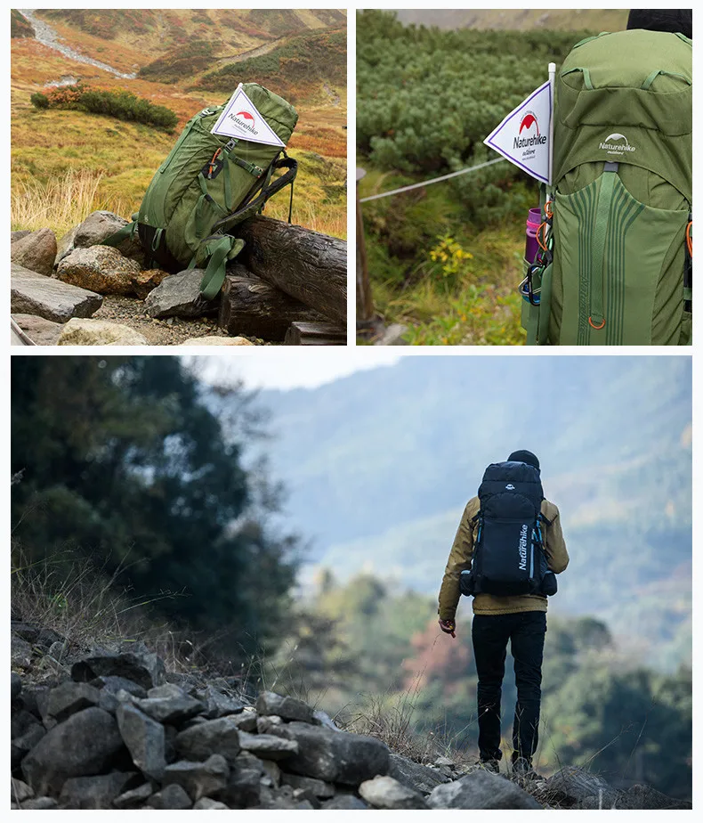 Naturehike 55Л 65л рюкзак походный рюкзак Открытый Кемпинг Профессиональный альпинистский мешок с подвеской системы спортивный BagNH16Y065-Q