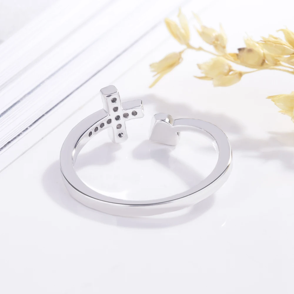 Женские Модные кольца из стерлингового серебра 925 пробы модный изменяемый Размер