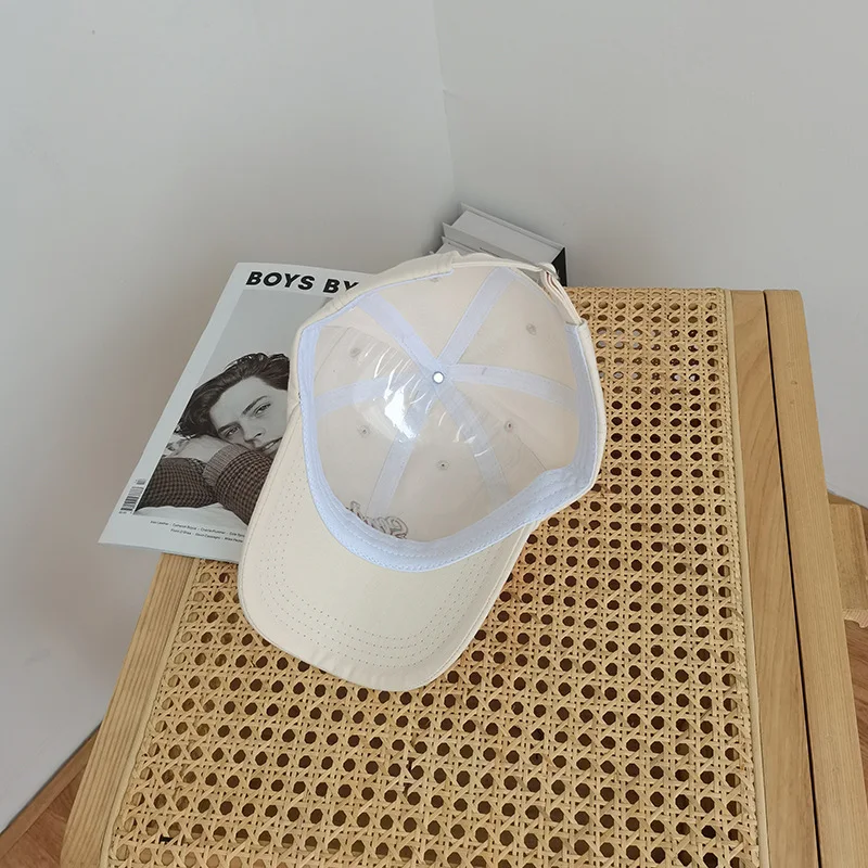 

Summer Cute Little Fresh Embroidery Couple Snapback Hat Female Korean Casual All-Match Student Baseball Cap Street Trend Men