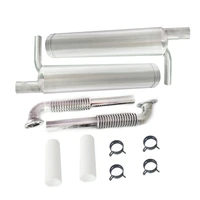 1 set front muffler exhaust canister w flexible header teflon for eme70 dle60 engine