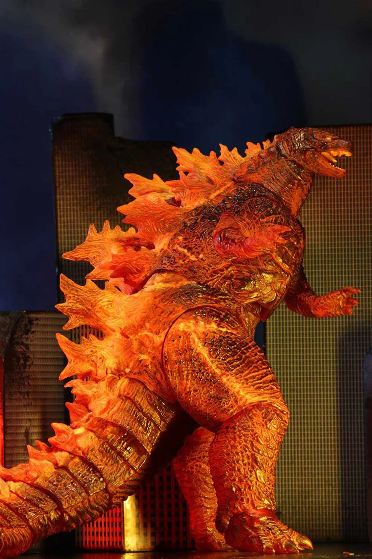

NECA Red Fire burning Gojira Articulated PVC Action Figure Collectible Model Toy