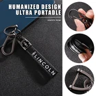 1 шт. кожаное автомобильное кольцо для ключей аксессуары для автостайлинга для Lincoln MKZ MKX MKC Aviator Navigator Continental Corsair Nautilus